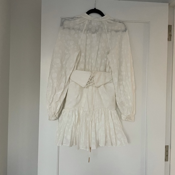 ❌SOLD❌Acler Bastia Dress White Corset Mini Boho - Picture 14 of 16